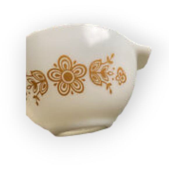 Vintage Pyrex Butterfly Gold 441 Mixing Bowl Pyrex 1960’s Gold Daisy - Picture 4 of 7